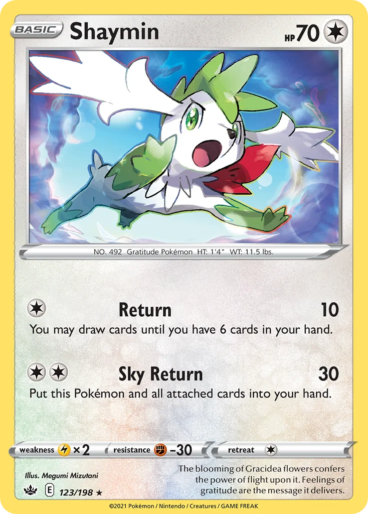 Shaymin 123/198 Rare holo