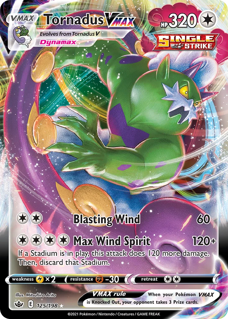 Tornadus VMAX 125/198 Rare holo vmax