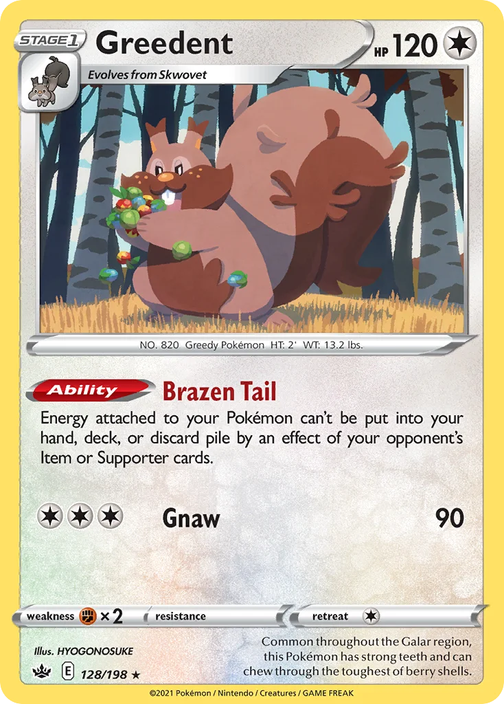 Greedent 128/198 Rare holo