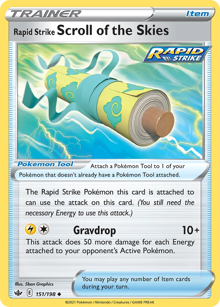 swsh6-151 Rapid Strike Scroll of the Skies 151/198 Uncommon