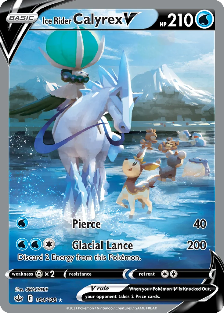 swsh6-164 Ice Rider Calyrex V 164/198 Rare ultra