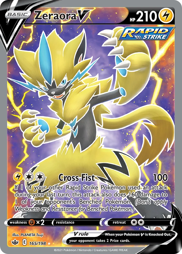 swsh6-165 Zeraora V 165/198 Rare ultra