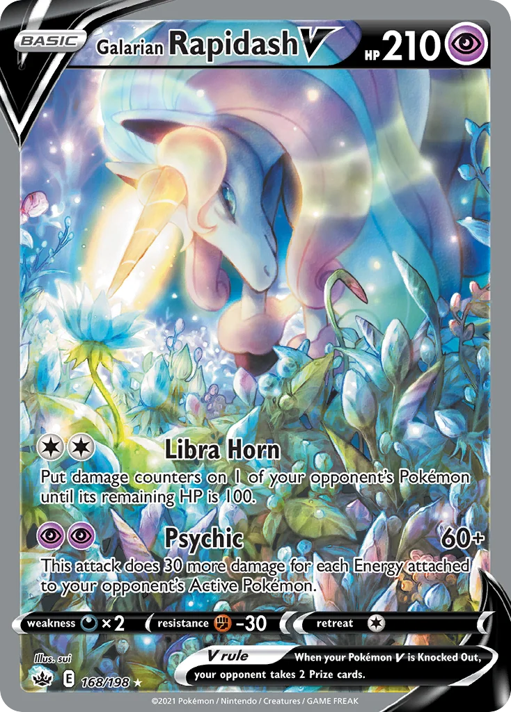 swsh6-168 Galarian Rapidash V 168/198 Rare ultra
