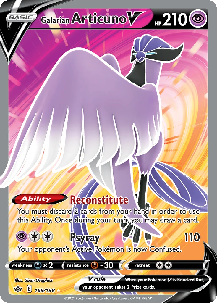 Galarian Articuno V 169/198 Rare ultra