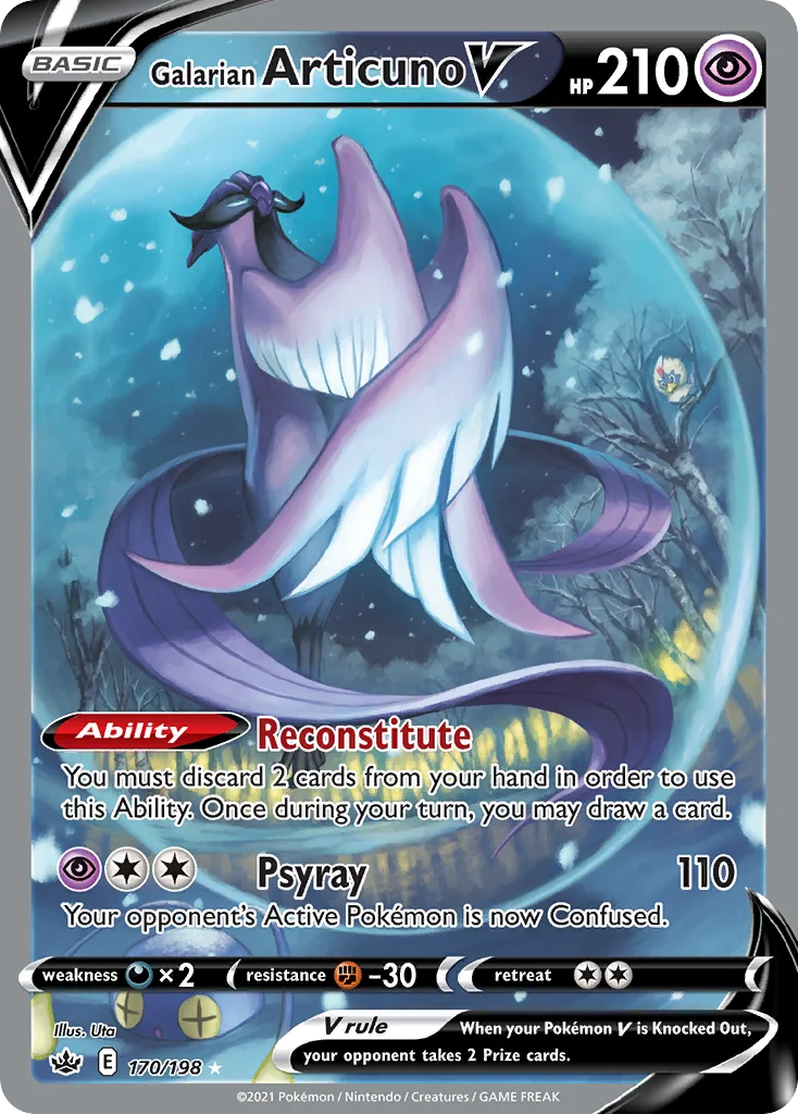 Galarian Articuno V 170/198 Rare ultra