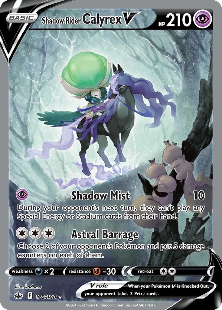 Shadow Rider Calyrex V 172/198 Rare ultra