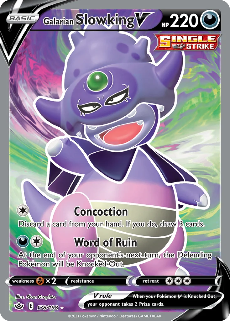 Galarian Slowking V 178/198 Rare ultra