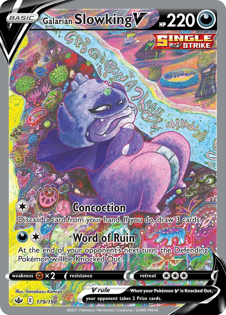 Galarian Slowking V 179/198 Rare ultra