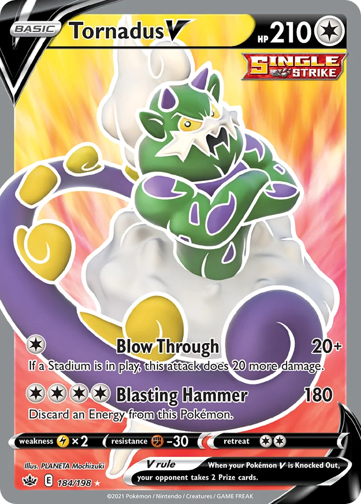 Tornadus V 184/198 Rare ultra