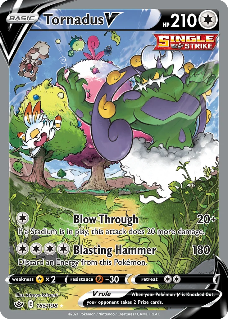 Tornadus V 185/198 Rare ultra