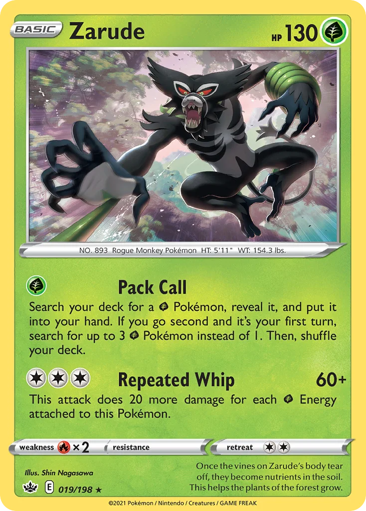 Zarude 019/198 Rare holo
