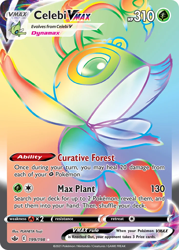 Celebi VMAX 199/198 Rare rainbow