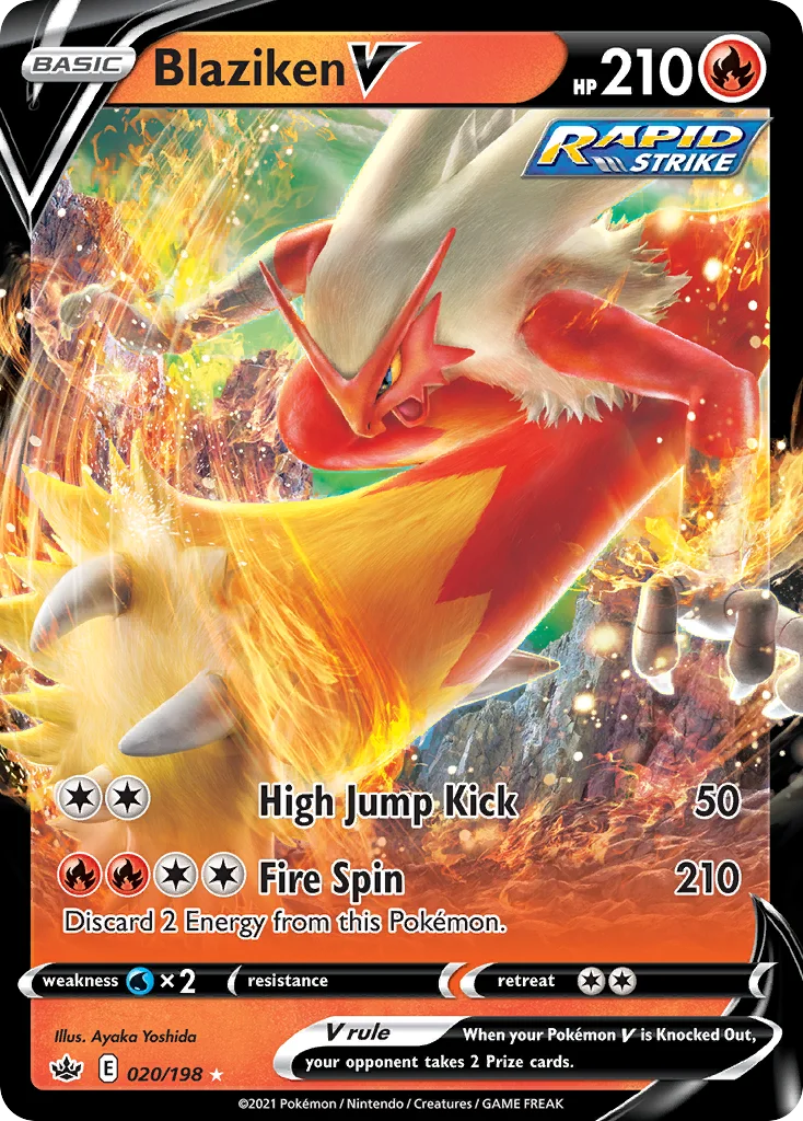 Blaziken V 020/198 Rare holo v
