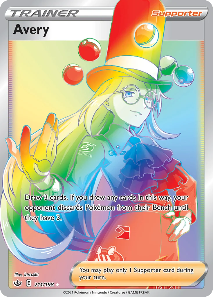Avery 211/198 Rare rainbow