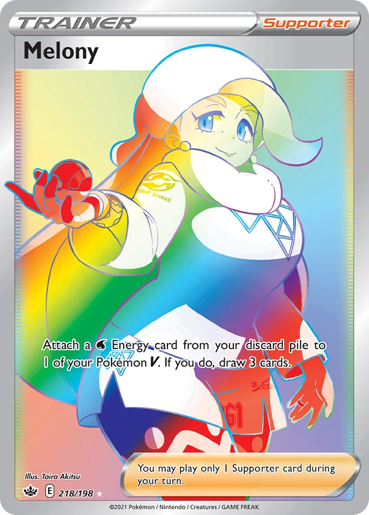Melony 218/198 Rare rainbow