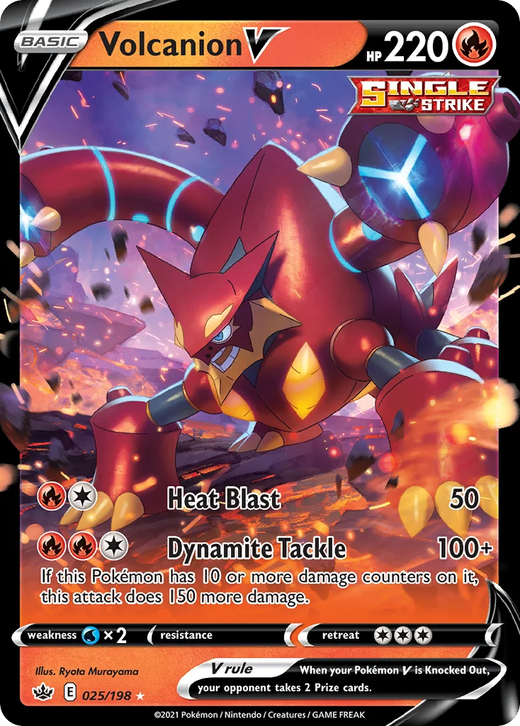 Volcanion V 025/198 Rare holo v