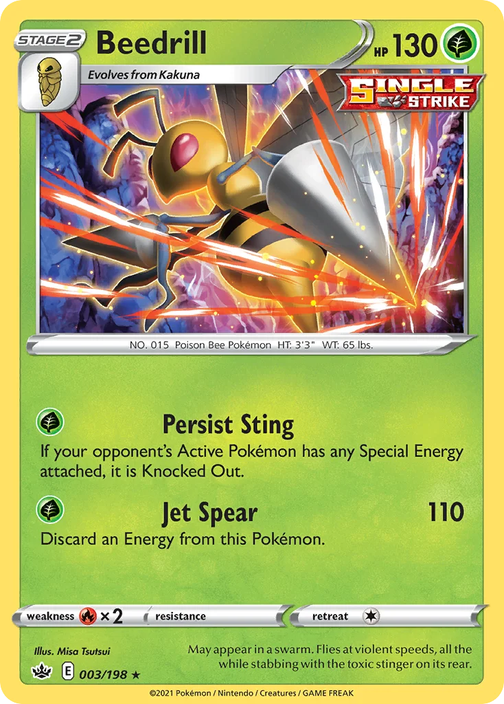 Beedrill 003/198 Rare holo