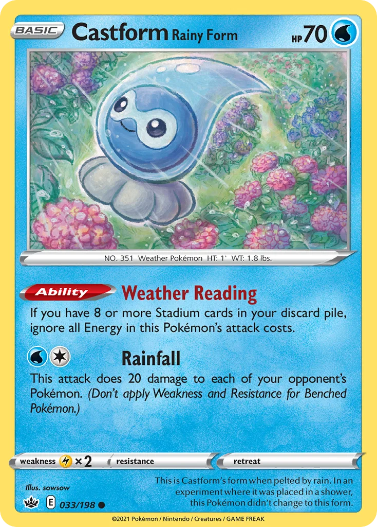 Castform Rainy Form 033/198 Common