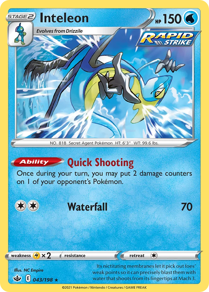 Inteleon 043/198 Rare holo