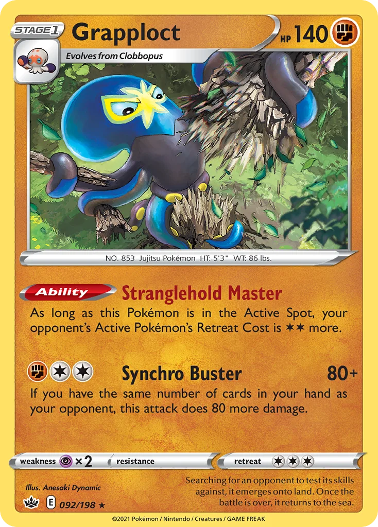 Grapploct 092/198 Rare holo