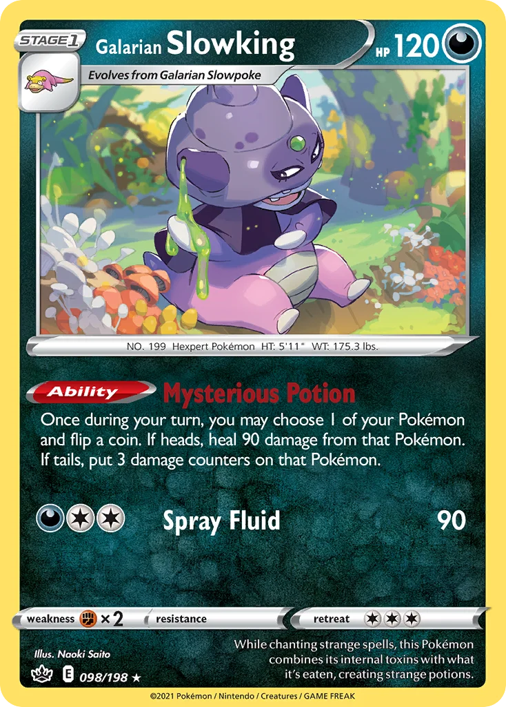 Galarian Slowking 098/198 Rare holo