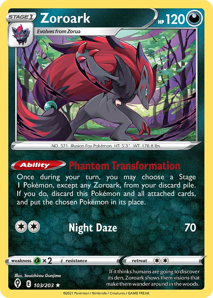 Zoroark 103/203 Rare holo