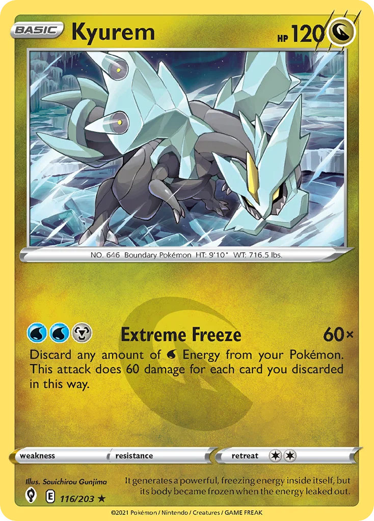 Kyurem 116/203 Rare holo