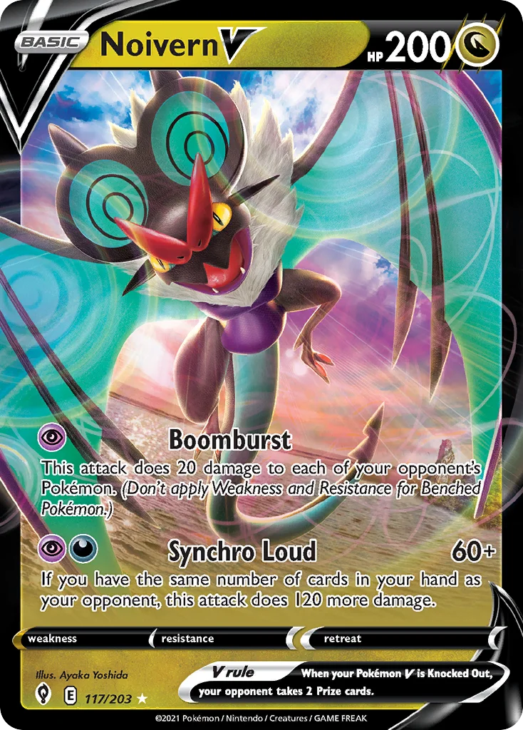 Noivern V 117/203 Rare holo v