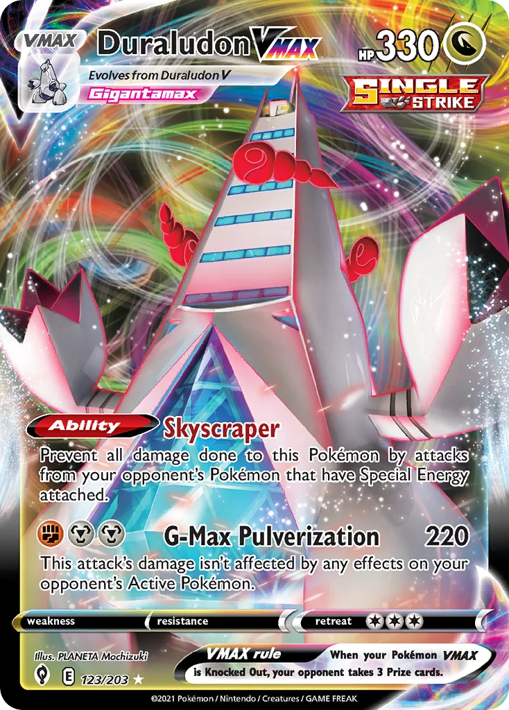 Duraludon VMAX 123/203 Rare holo vmax