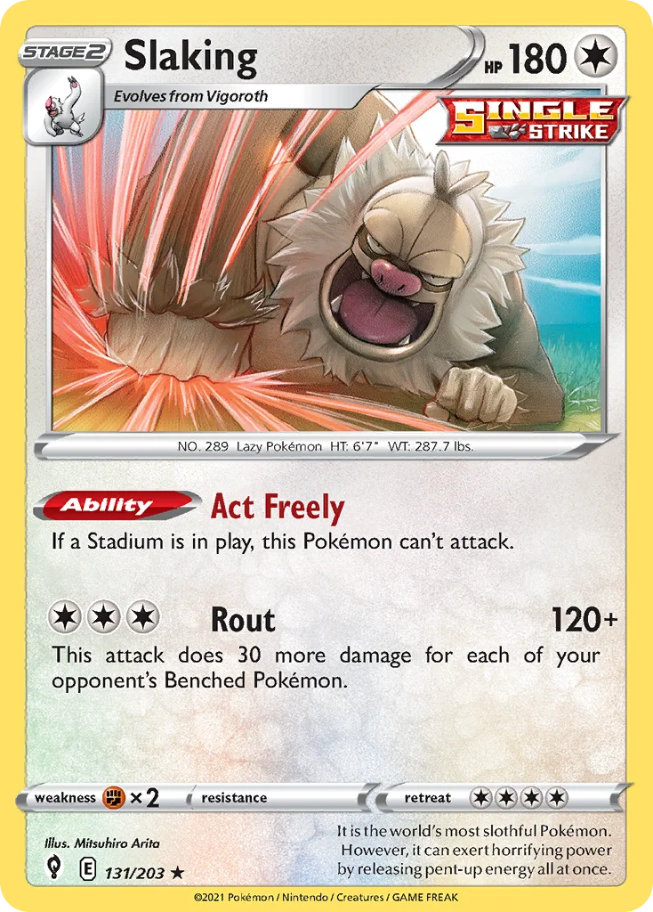 Slaking 131/203 Rare holo