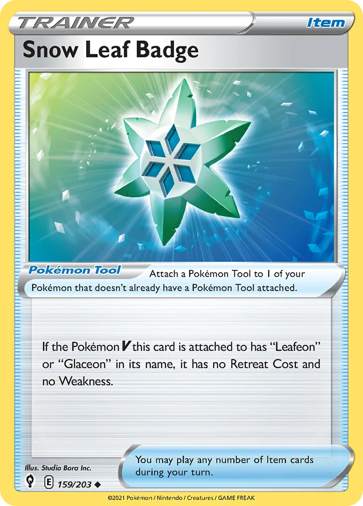 Snow Leaf Badge 159/203 Uncommon