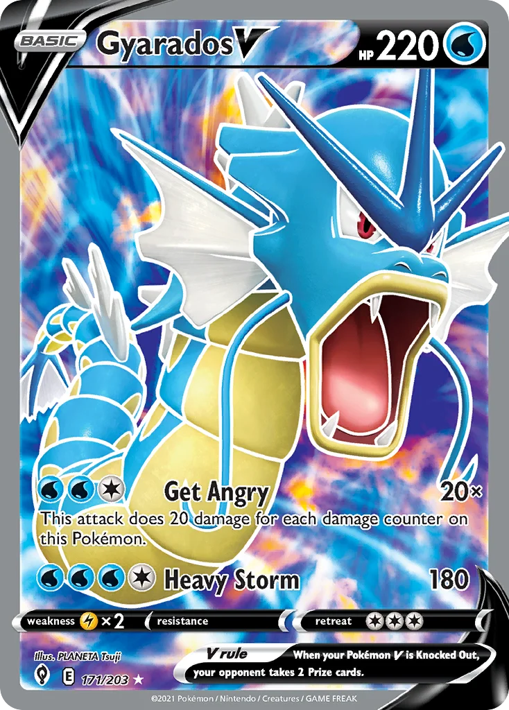 swsh7-171 Gyarados V 171/203 Rare ultra