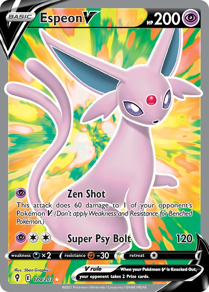 swsh7-179 Espeon V 179/203 Rare ultra