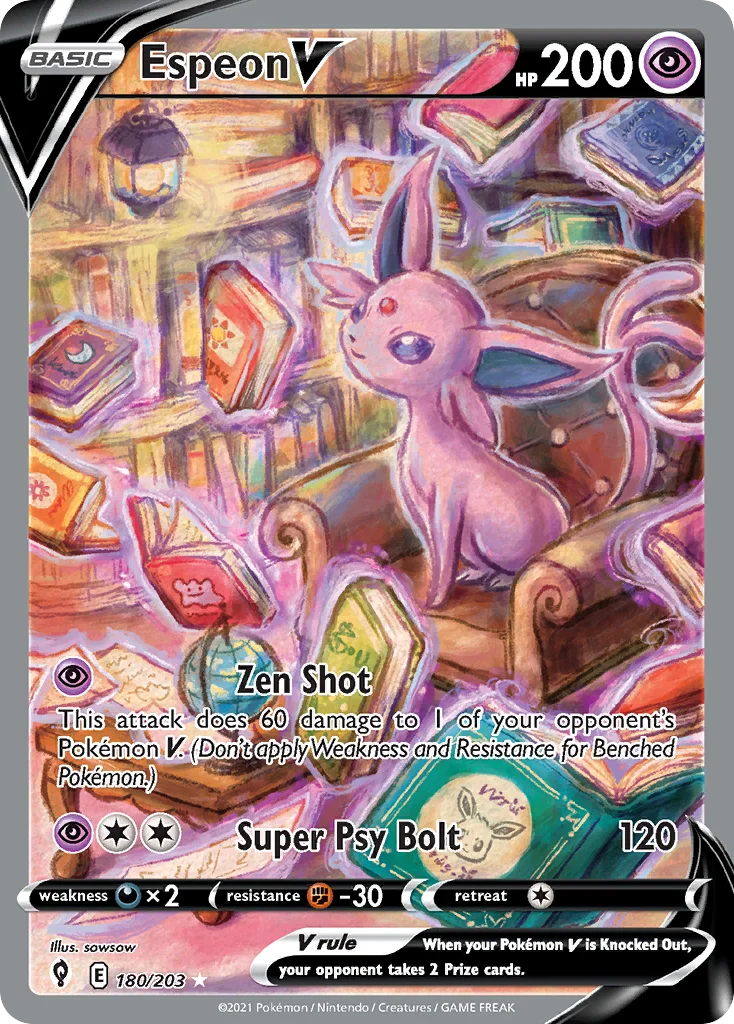 swsh7-180 Espeon V 180/203 Rare ultra