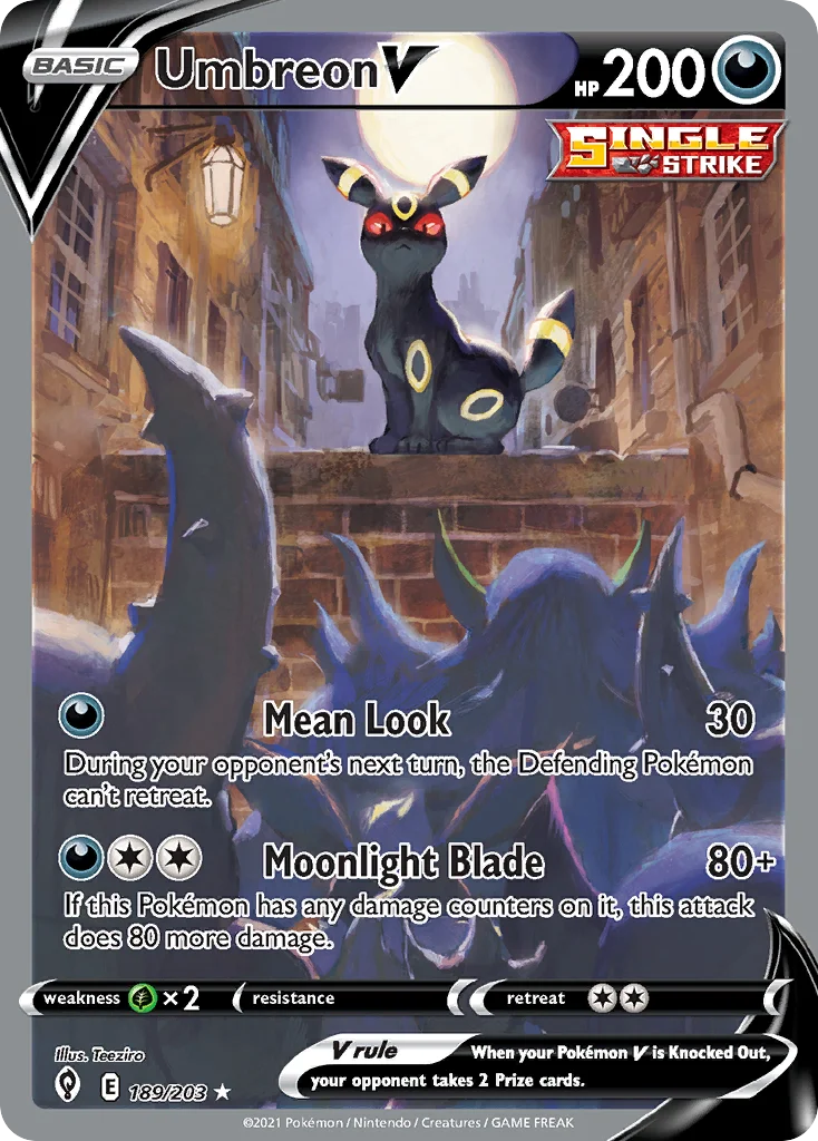 swsh7-189 Umbreon V 189/203 Rare ultra