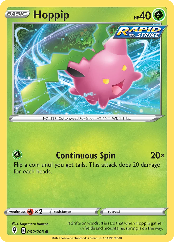 swsh7-2 Hoppip 002/203 Common