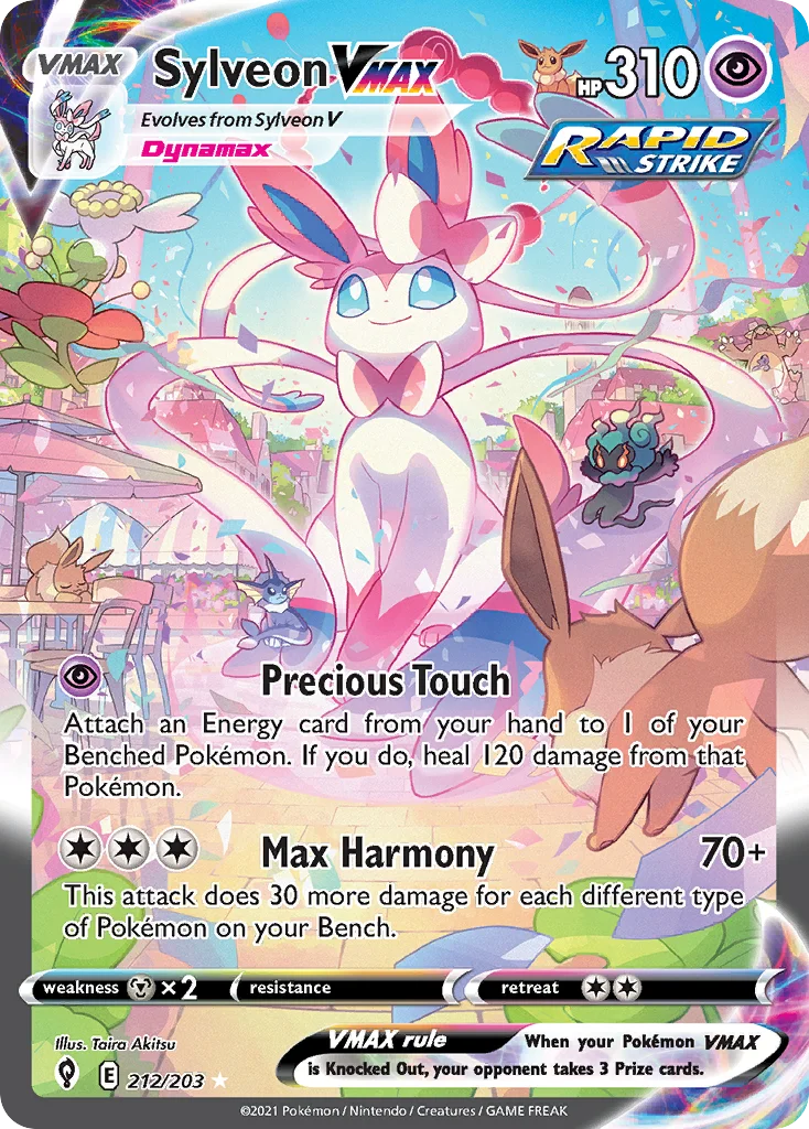 Sylveon VMAX 212/203 Rare rainbow