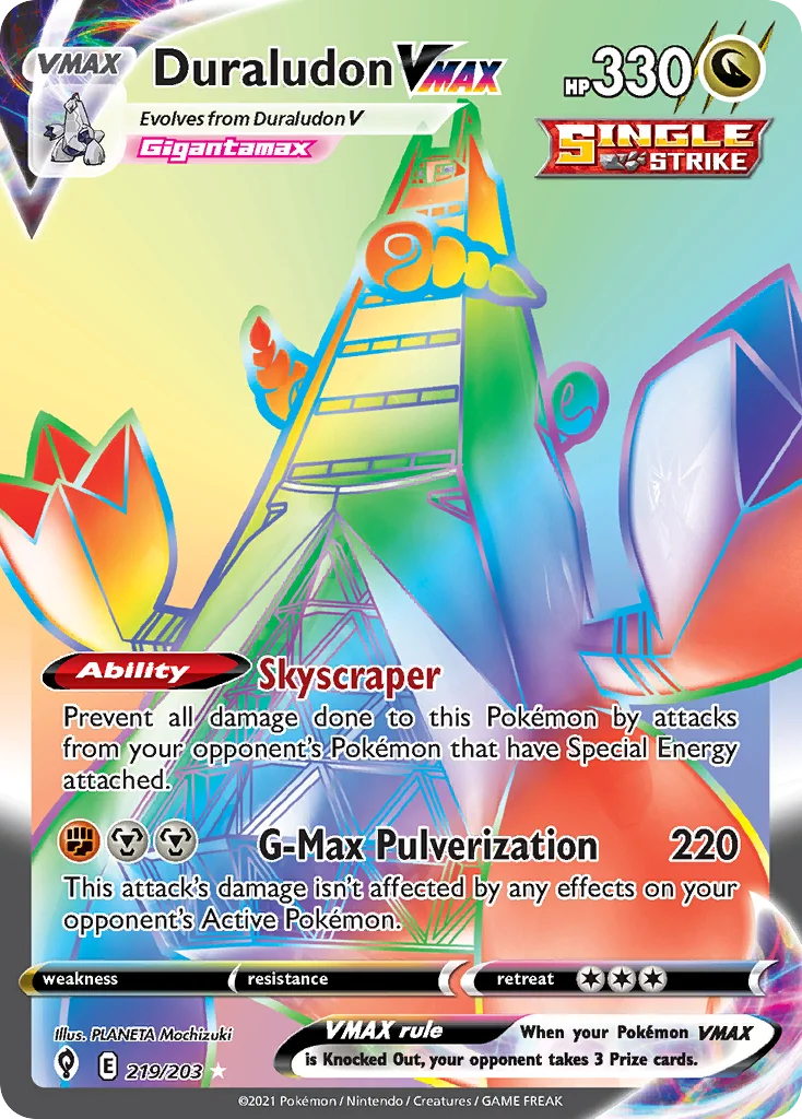 Duraludon VMAX 219/203 Rare rainbow