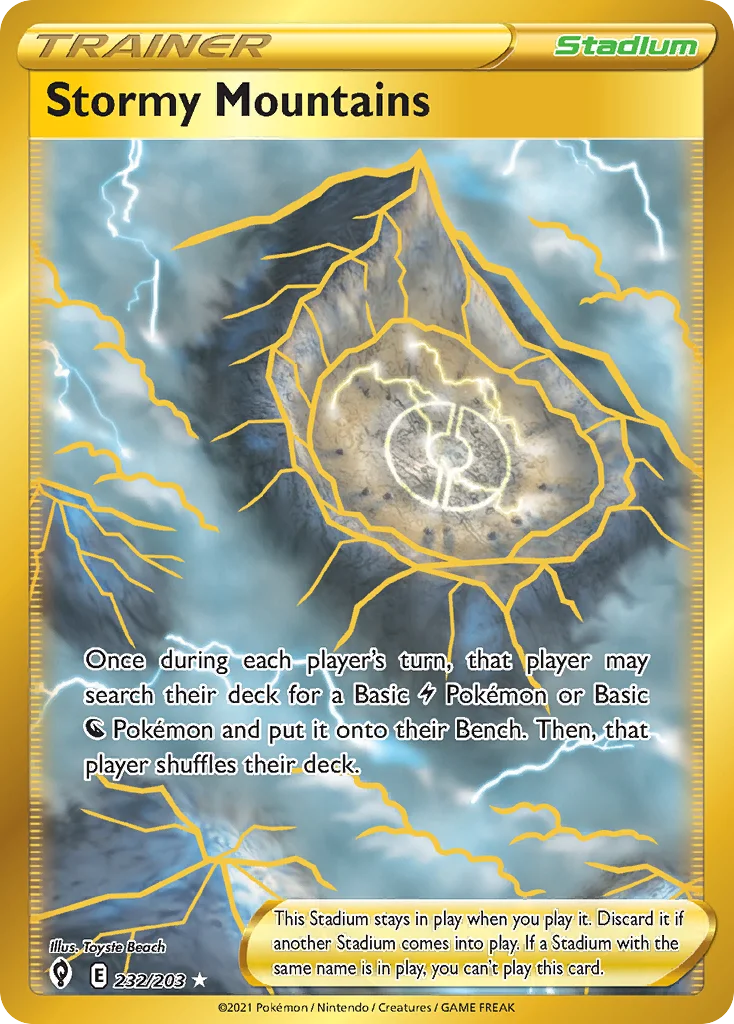 Stormy Mountains 232/203 Rare secret