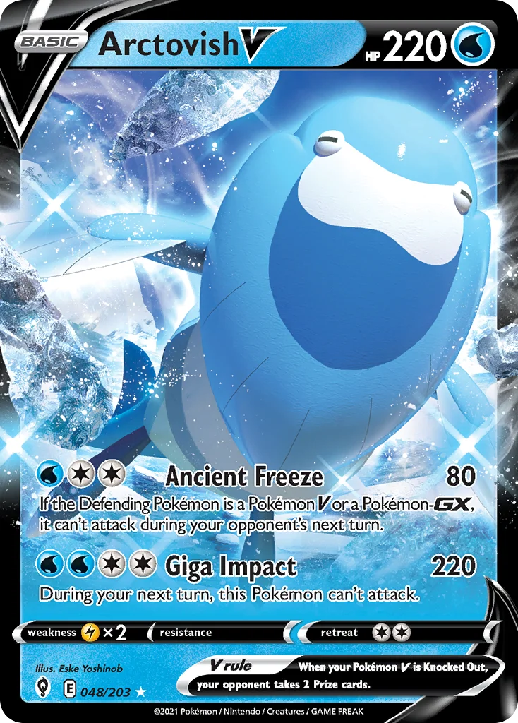 Arctovish V 048/203 Rare holo v