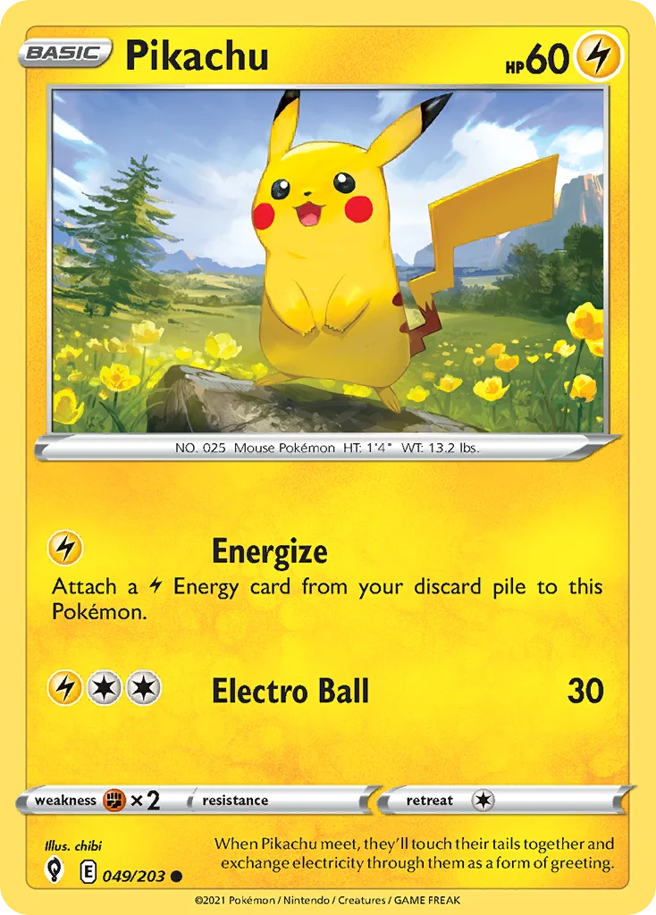 swsh7-49 Pikachu 049/203 Common