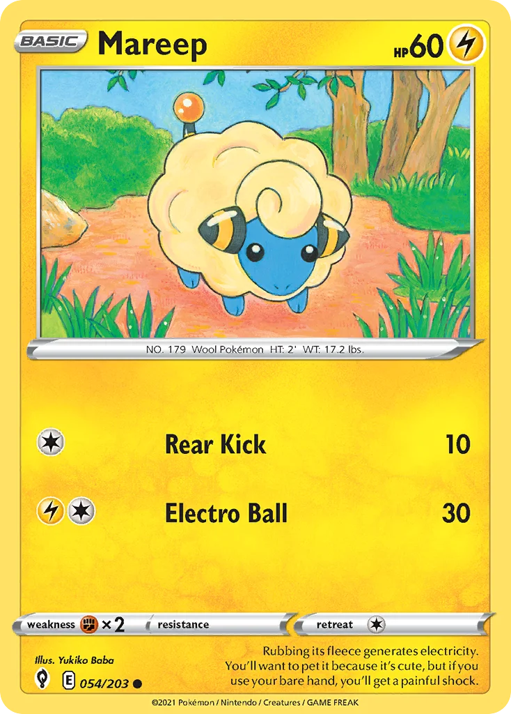 swsh7-54 Mareep 054/203 Common