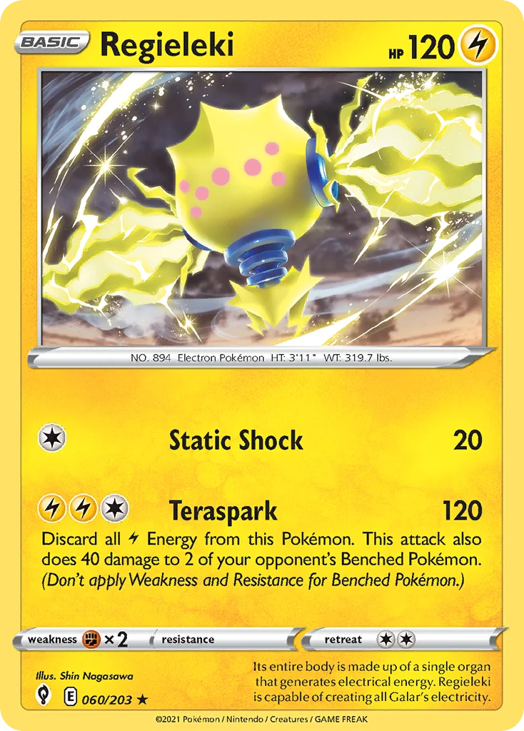 swsh7-60 Regieleki 060/203 Rare holo