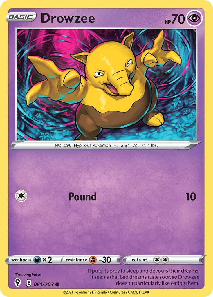 swsh7-61 Drowzee 061/203 Common