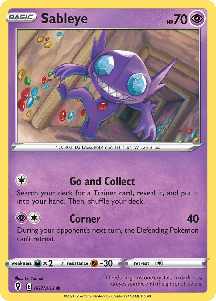 swsh7-67 Sableye 067/203 Common