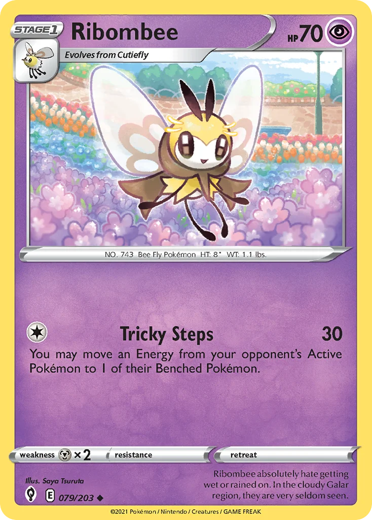 swsh7-79 Ribombee 079/203 Uncommon