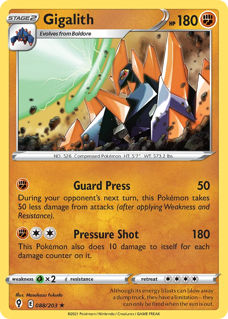 swsh7-88 Gigalith 088/203 Rare