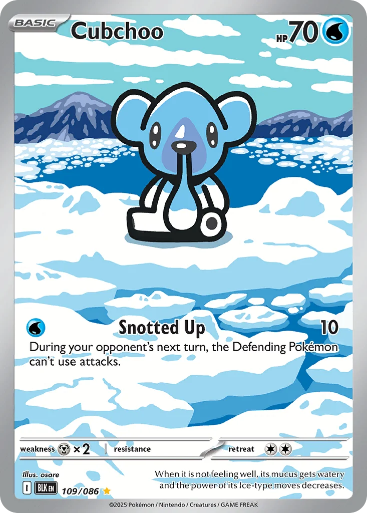 Cubchoo 109/086 Illustration rare