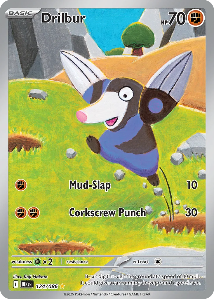 Drilbur 124/086 Illustration rare
