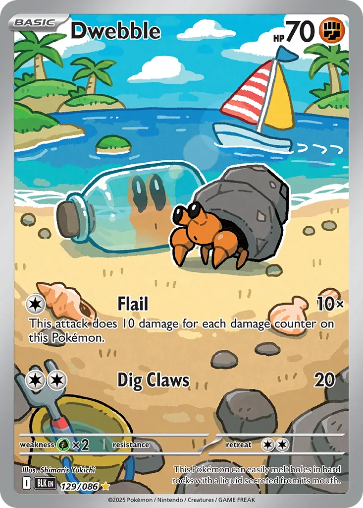 Dwebble 129/086 Illustration rare